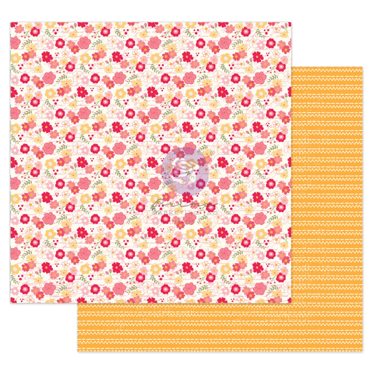 Prima Marketing Inc Julie N Solecito Collection 12x12 Sheet - Florecitas -, 12"x12" With Foil Detail 655350913434 (10 SHEETS)